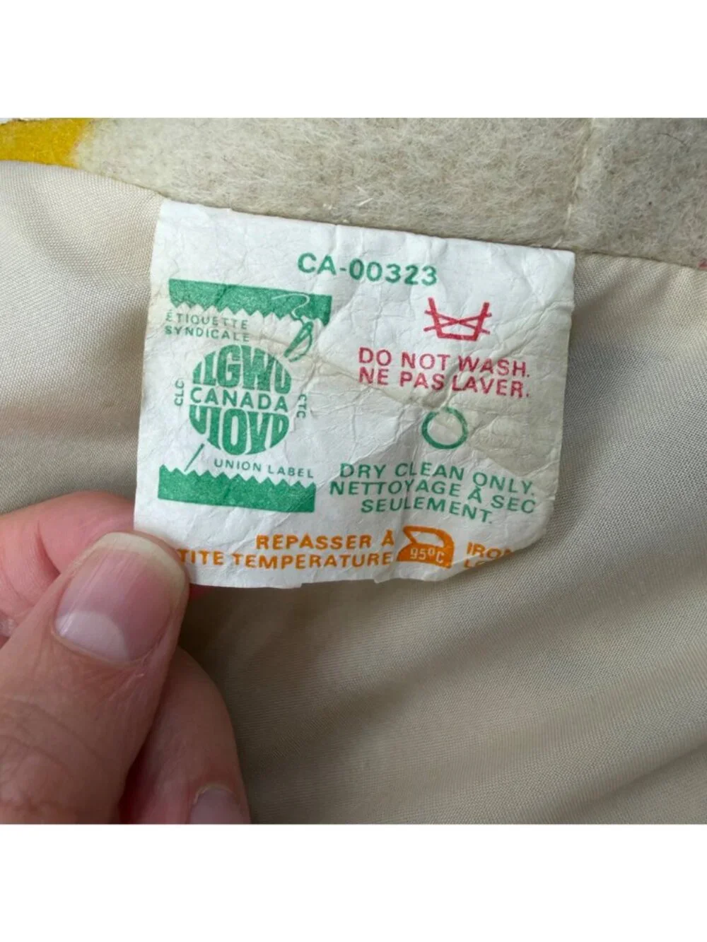 Vintage Hudsons Bay 4 Point Wool Blanket Coat Double Breasted Stripes Canada 70s